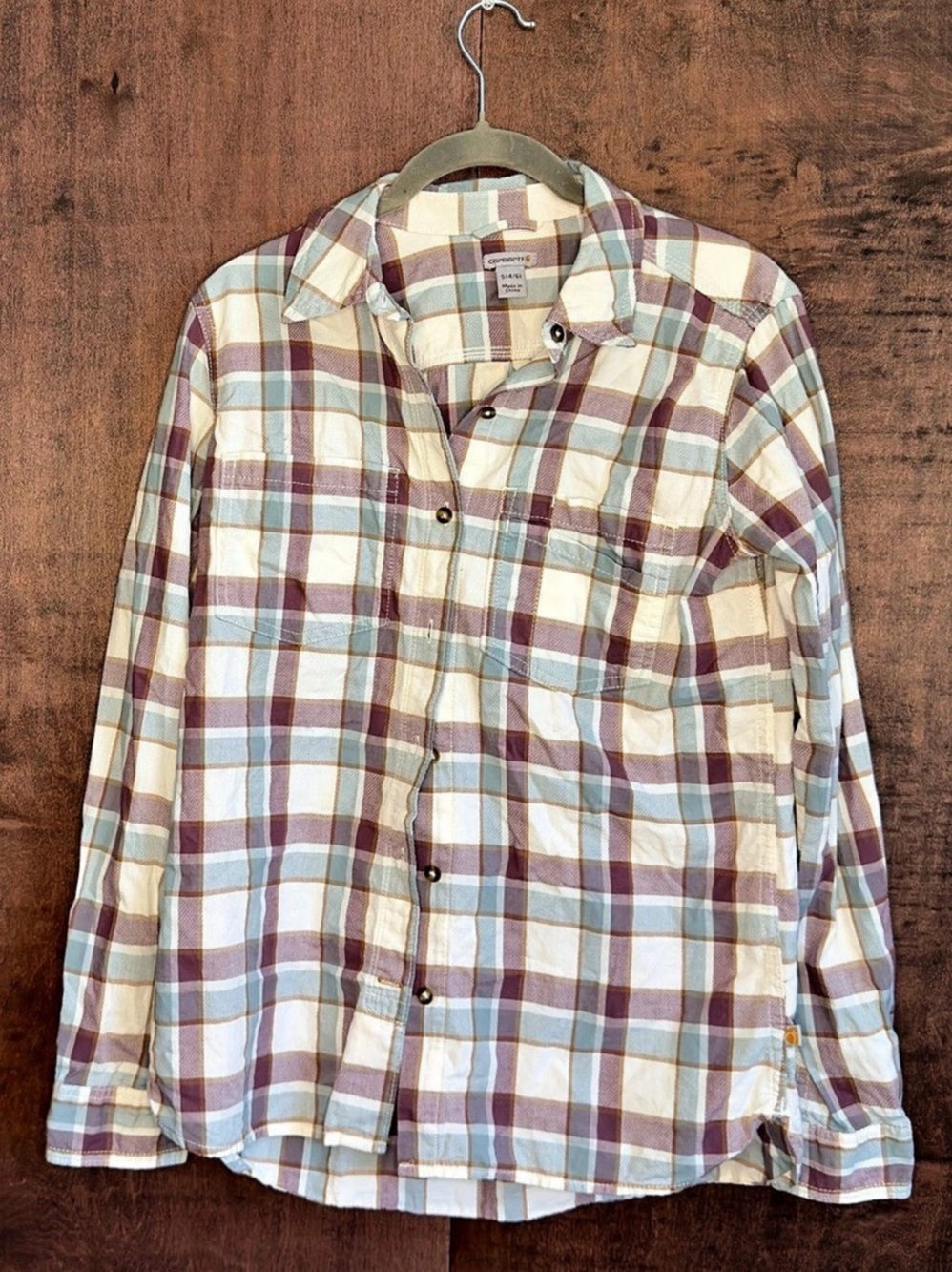 Carhartt Women's Hamilton Relaxed Long-Sleeve Plaid Shirt Hamilton Relaxed